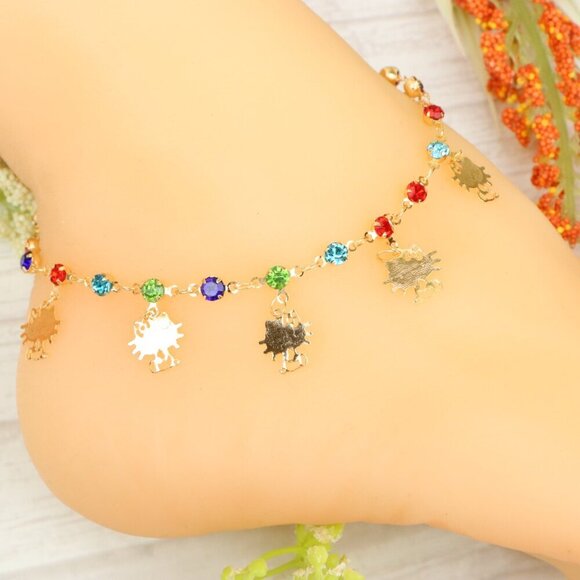 "Handmade Anklet – Elegant & Delicate Jewelry for Women | UNVRC1304 - Picture 6 of 10